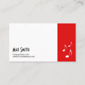 ギターレッスンインストラクターMusic Studio Business 名刺 (裏面)