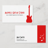 ギターレッスンインストラクターMusic Studio Business 名刺 (正面/裏面)