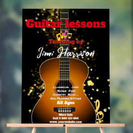 ギターレッスンカスタマイズのアクリル記号 アクリルサイン