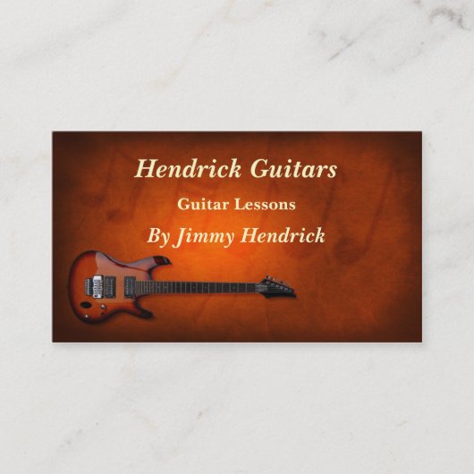 ギターレッスンギターセールス 名刺 (正面)