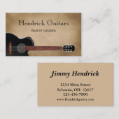 ギターレッスンギターセールス 名刺 (正面/裏面)