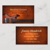 ギターレッスンギターセールス 名刺 (正面/裏面)