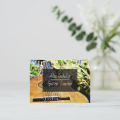 ギターレッスンビジネスカード 名刺 (スタンド正面)