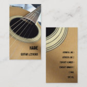ギターレッスンビジネスカード 名刺 (正面/裏面)