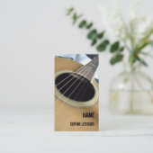 ギターレッスンビジネスカード 名刺 (スタンド正面)