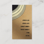 ギターレッスンビジネスカード 名刺 (裏面)