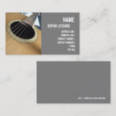 ギターレッスンビジネスカード 名刺 (正面/裏面)