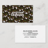 ギターレッスンミュージック先生インストラクターギタリスト 名刺 (正面/裏面)
