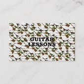 ギターレッスンミュージック先生ギタリストインストラクター 名刺 (正面)