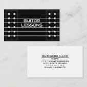 ギターレッスン先生ミュージックギタリストインストラクター 名刺 (正面/裏面)