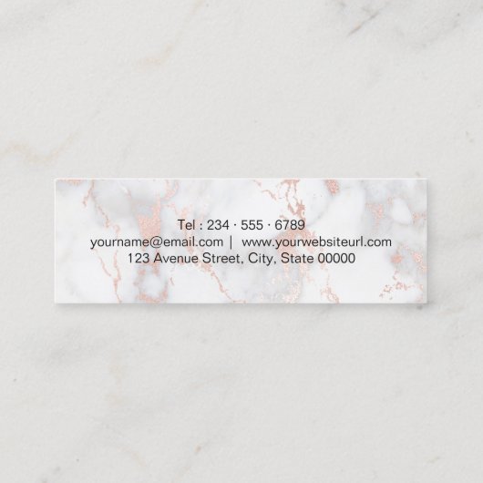 ギターレッスン大理石デコーミニ名刺 スキニー名刺 (裏面)