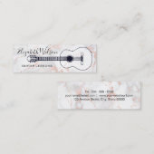 ギターレッスン大理石デコーミニ名刺 スキニー名刺 (正面/裏面)
