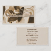 ギターレッスン/セールスビジネスカード 名刺 (正面/裏面)