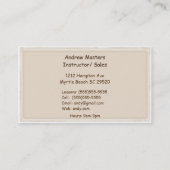 ギターレッスン/セールスビジネスカード 名刺 (裏面)