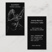 ギターレッスン/セールスビジネスカード 名刺 (正面/裏面)