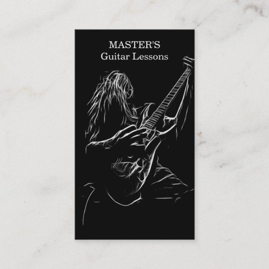 ギターレッスン/セールスビジネスカード 名刺 (正面)