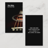ギターレッスン、音楽、インストラクター名刺 名刺 (正面/裏面)