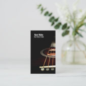ギターレッスン、音楽、インストラクター名刺 名刺 (スタンド正面)