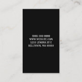 ギターレッスン、音楽、インストラクター名刺 名刺 (裏面)