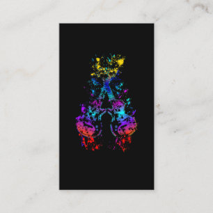 ギターレトロロック&ロール音楽愛好者ギタリスト 名刺