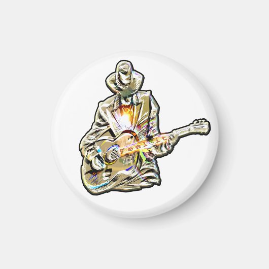 ギターレンブルース感じマン- it マグネット (正面)