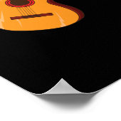 ギターレ楽しむル「音楽」 ポスター (角)