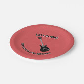 ギターロックスター ペーパープレート (アングル)