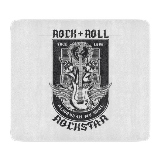 ギターロックデザイン カッティングボード (正面)