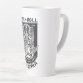 ギターロックデザイン カフェラテマグ (右アングル)