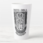 ギターロックデザイン カフェラテマグ (正面)