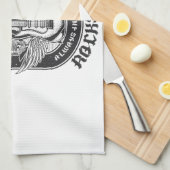 ギターロックデザイン キッチンタオル (四つ折り)