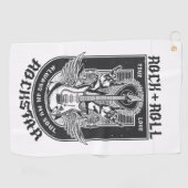 ギターロックデザイン ゴルフタオル (横)