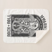 ギターロックデザイン シェルパブランケット (正面(横))