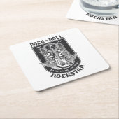 ギターロックデザイン スクエアペーパーコースター (アングル)