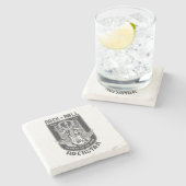 ギターロックデザイン ストーンコースター (横)