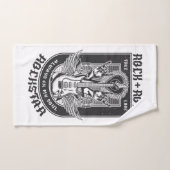 ギターロックデザイン ハンドタオル (ハンドタオル)