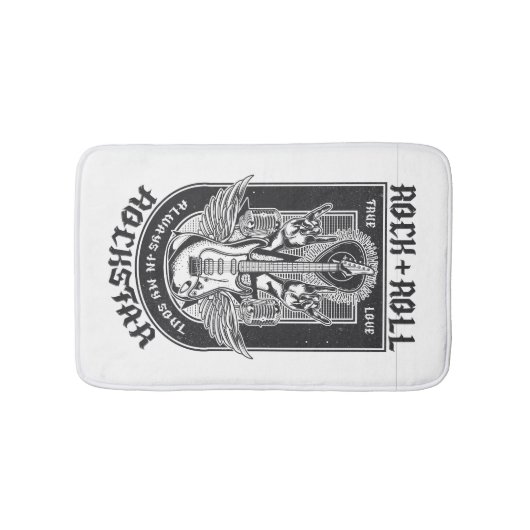ギターロックデザイン バスマット (正面)