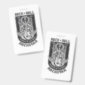 ギターロックデザイン バッジ (正面＆裏面)