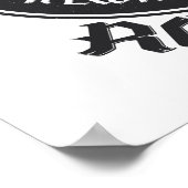 ギターロックデザイン ポスター (角)