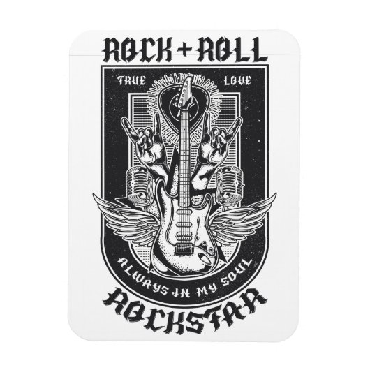 ギターロックデザイン マグネット (縦)