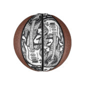 ギターロックデザイン ミニバスケットボール (縦)