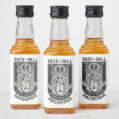 ギターロックデザイン リキュールボトルラベル (ボトル)