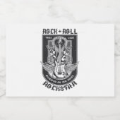 ギターロックデザイン リキュールボトルラベル (シングルラベル)