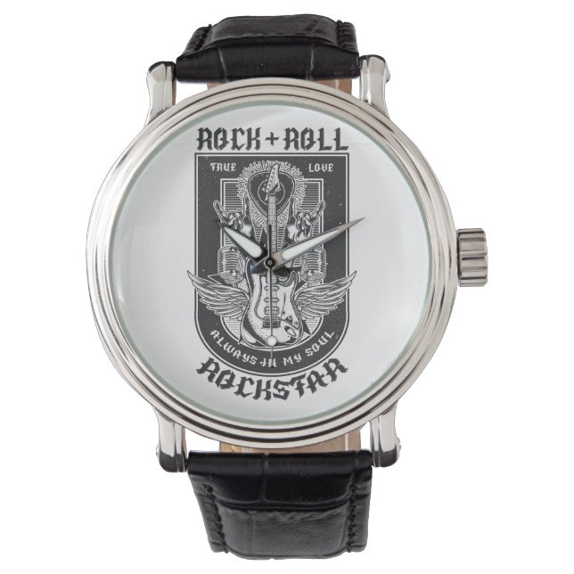 ギターロックデザイン 腕時計 (正面)