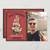 ギターロックバースデーパーティーミュージックフェスティバル 招待状 (正面/裏面)