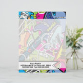 ギターロックミュージックスターグラン文房具 レターヘッド (スタンド正面)