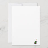 ギターロックラスタ文字 招待状 (裏面)