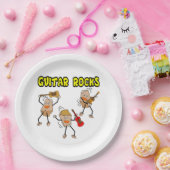 ギターロック ペーパープレート (パーティー)