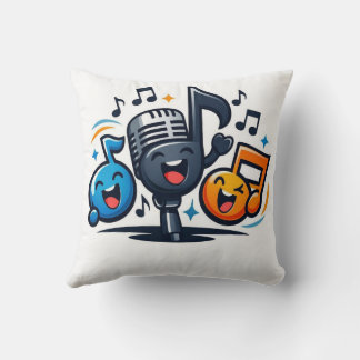 ギターローバー ミニマリスト音楽イラストデザイン クッション