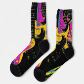 ギターロー – ミュージカル楽器ソックス ソックス (左)